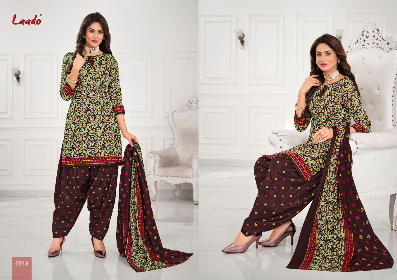 Laado 60 Latest Regular Wear Cotton Printed Dress Material COllection